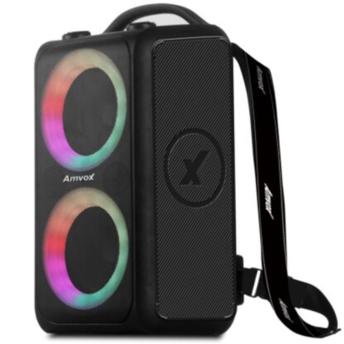 Caixa de som amplificada 600W RMS Bluetooth - ACA 600 Bagvox Black  110V/220V