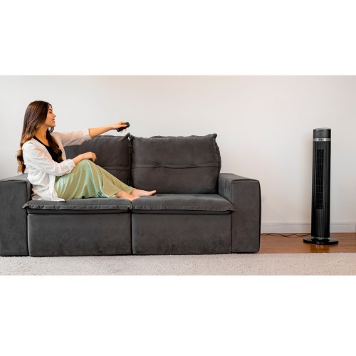 Ventilador tipo torre oscilante com controle remoto - Air Silence  110V