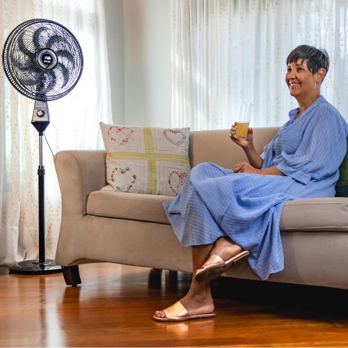 Ventilador de coluna 50 cm oscilante 8 pás com 3 velocidades - Flow Turbo 220V Ventilador de coluna 50 cm oscilante 8 pás com 3 velocidades - Flow Turbo 220V