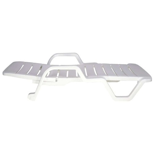 Espreguiçadeira em polipropileno 4 posições branca - Leblon Espreguiçadeira em polipropileno 4 posições branca - Leblon