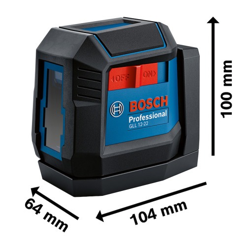 Nível a laser 2 linhas 12 m com suporte giratório acoplado - GLL 12-22 Nível a laser 2 linhas 12 m com suporte giratório acoplado - GLL 12-22