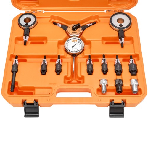 Manômetro para teste da pressão de óleo motor com 22 peças - 109150 Manômetro para teste da pressão de óleo motor com 22 peças - 109150