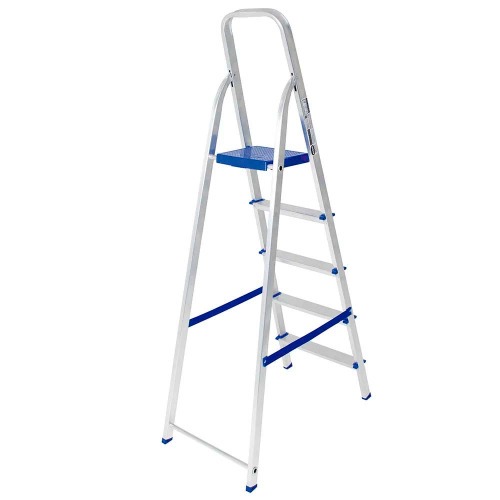 Escada de alumnio 5 degraus modelo residencial - 5103