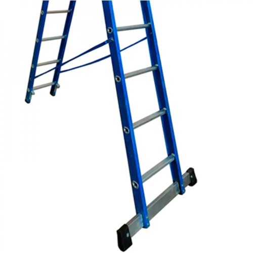 Escada de fibra de vidro 9 / 16 degraus 2,80 x 5,0 m modelo multiuso - TEAFP