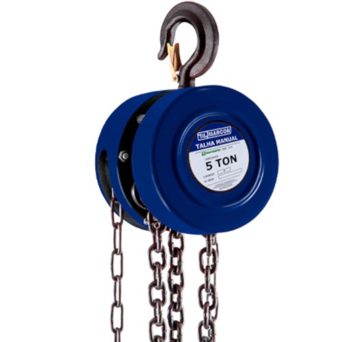 Talha manual com capacidade de 5000 kg e 5 metros de corrente - TA-10 Talha manual com capacidade de 5000 kg e 5 metros de corrente - TA-10