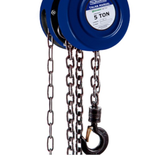 Talha manual com capacidade de 5000 kg e 5 metros de corrente - TA-10 Talha manual com capacidade de 5000 kg e 5 metros de corrente - TA-10
