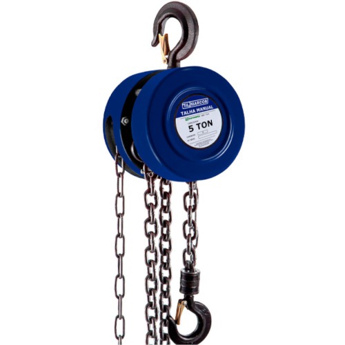 Talha manual com capacidade de 5000 kg e 5 metros de corrente - TA-10 Talha manual com capacidade de 5000 kg e 5 metros de corrente - TA-10