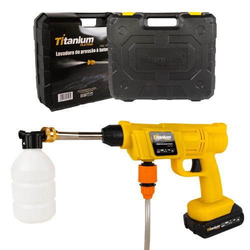 Lavadora de alta press�o tipo pistola a bateria 21V com 2 baterias + acess�rios - 07729  110V/220V