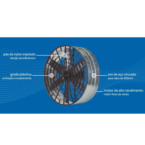 Exaustor axial Industrial Pesado 60 cm - 9808  220V