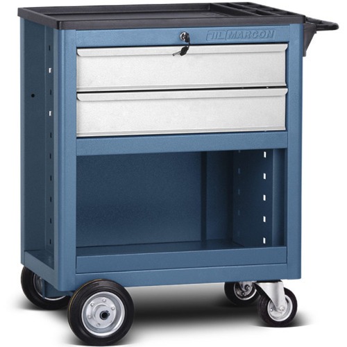 Carrinho para ferramentas com 2 gavetas semi fechado - CR-100