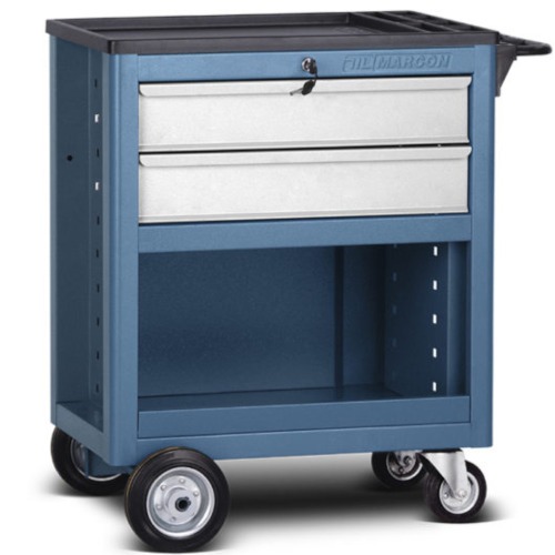 Carrinho para ferramentas com 2 gavetas semi fechado - CR-100