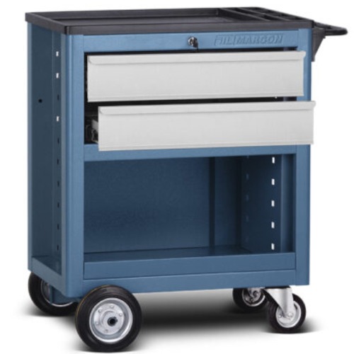 Carrinho para ferramentas com 2 gavetas semi fechado - CR-100