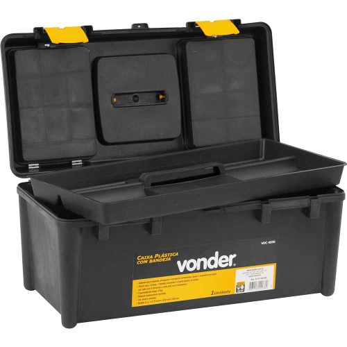 Caixa plstica para ferramentas com bandeja 51,0 x 24,0 x 23,3 cm - VDC 4035