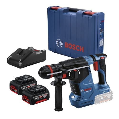 Martelete Perfurador e Rompedor a bateria 18V Brushless com 2 baterias - GBH 187-LI 110V/220V Martelete Perfurador e Rompedor a bateria 18V Brushless com 2 baterias - GBH 187-LI 110V/220V