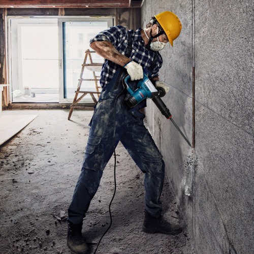 Martelo demolidor 1.100 watts 7,5 joules SDS Max com 4 cinzis - GSH 500  220V