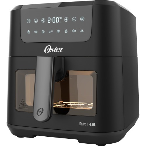 Fritadeira eltrica sem leo air fryer digital 4,6l 1500w com visor clear - OFRT970  220V