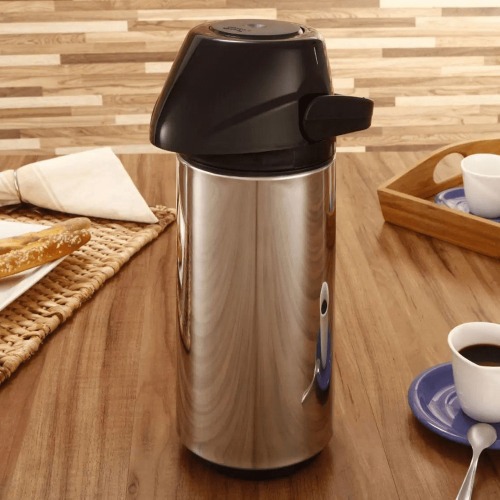 Garrafa trmica de presso em ao inox 1,0L - Air Pot New