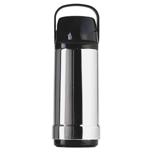 Garrafa térmica de pressão 1,0 litro Metalizada - GLT Garrafa térmica de pressão 1,0 litro Metalizada - GLT