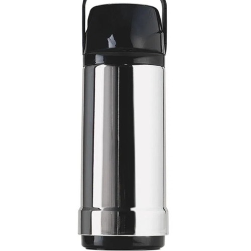 Garrafa térmica de pressão 1,0 litro Metalizada - GLT Garrafa térmica de pressão 1,0 litro Metalizada - GLT
