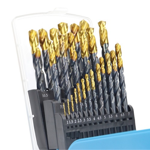 Jogo de brocas de a�o r�pido 1 a 13 mm 25 pe�as -7232355