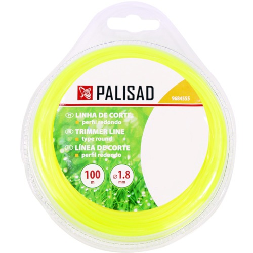 Fio de nylon redondo 1,8 mm x 100 metros para aparadores e roçadeiras - 9684655 Fio de nylon redondo 1,8 mm x 100 metros para aparadores e roçadeiras - 9684655
