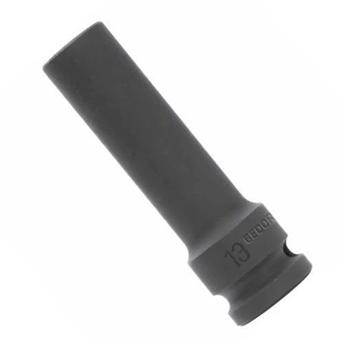 Soquete sextavado de impacto longo 10 mm encaixe 1/2