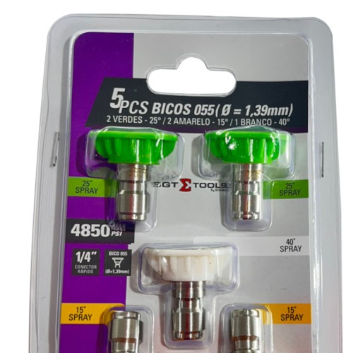 Jogo com 5 bicos 055 di�metro 1,39 mm