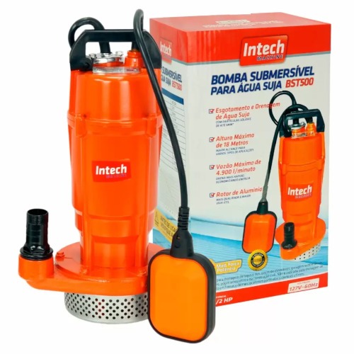 Bomba submersvel 1/2cv 4900L para gua suja - BST500  220V
