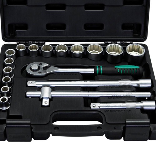 Jogo de Soquete estriado 10 � 32 mm encaixe 1/2