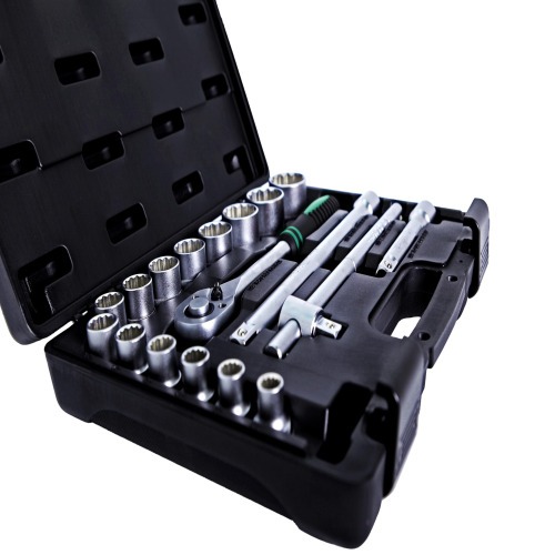 Jogo de Soquete estriado 10 � 32 mm encaixe 1/2