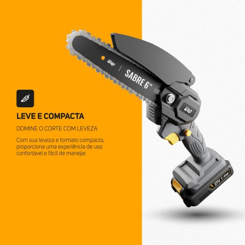 Motosserra a bateria 21V sabre de 6