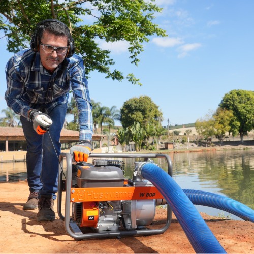 Motobomba a gasolina auto escorvante 5,7 cv 4T cv 28 MCA - W80P