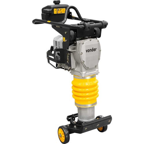 Compactador de solo tipo sapo a gasolina 330 x 285 mm 3,6 hp 4T com rodas