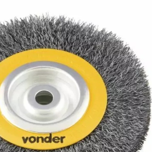 Escova de ao circular ondulada 6 x 3/4 x 5/8