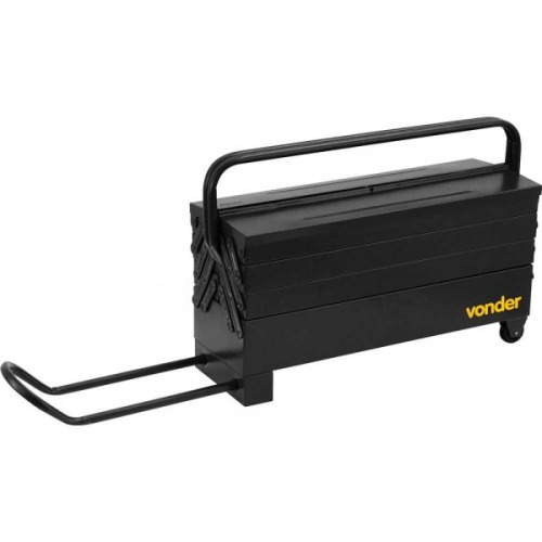 Caixa metlica para ferramentas com 7 gavetas 60,0 x 19,0 x 24,0 cm com roda