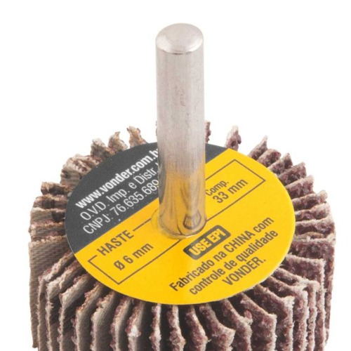 Roda de lixa 40 x 20 mm com haste gr�o 36 
