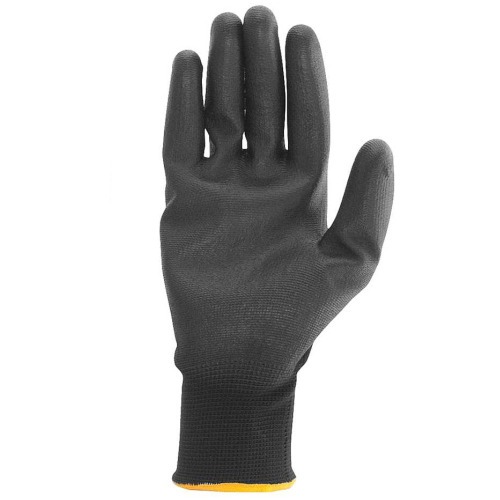 Luva de polister com poliuretano preta tamanho 9 - PPV 1009