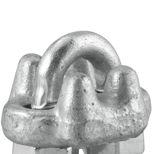 Grampo para cabo de ao em ao carbono 1/8