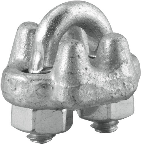 Grampo para cabo de ao em ao carbono 1/8