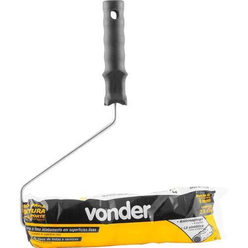 Rolo de l para pintura antirrespingo 23 cm com suporte - VD 959