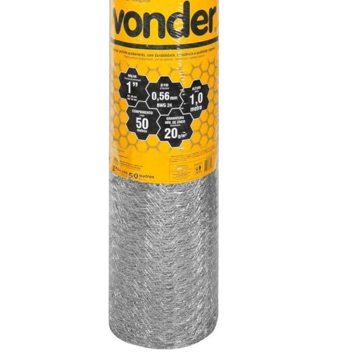 Tela metlica hexagonal para pinteiro malha 1