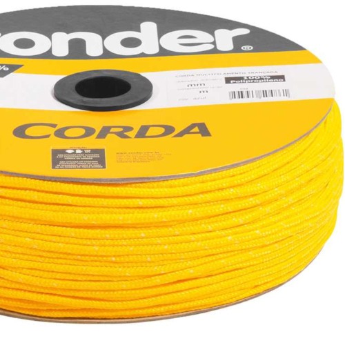 Corda multifilamento tranada 5 mm com rolo de 250 metros