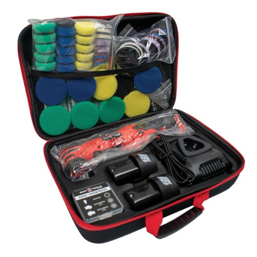 Politriz Roto Orbital nano hibrida bateria 12V com 2 baterias e kit de acessórios - SGT-8102 110V/220V Politriz Roto Orbital nano hibrida bateria 12V com 2 baterias e kit de acessórios - SGT-8102 110V/220V