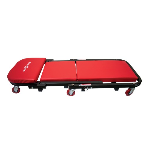 Carrinho esteira/banco para mecânico 101 cm 130 kg dobrável 2 em 1 Carrinho esteira/banco para mecânico 101 cm 130 kg dobrável 2 em 1