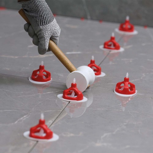 Espa�ador e nivelador para piso 2,00 mm com 50 pe�as - Easy Spin