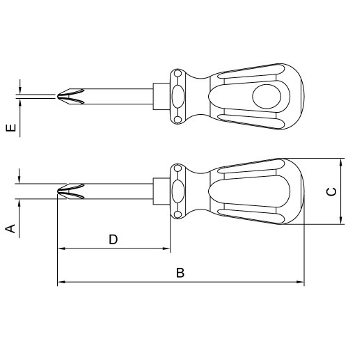 Chave phillips toco 1/4 x 1.1/2
