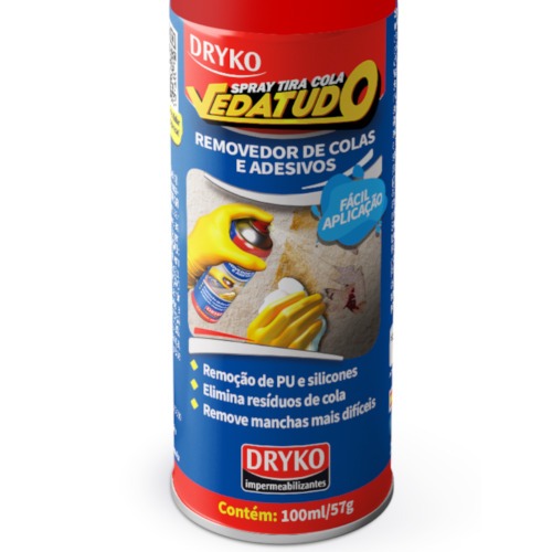 Removedor de etiquetas e colas em spray 100 ml - Vedatudo Removedor de etiquetas e colas em spray 100 ml - Vedatudo