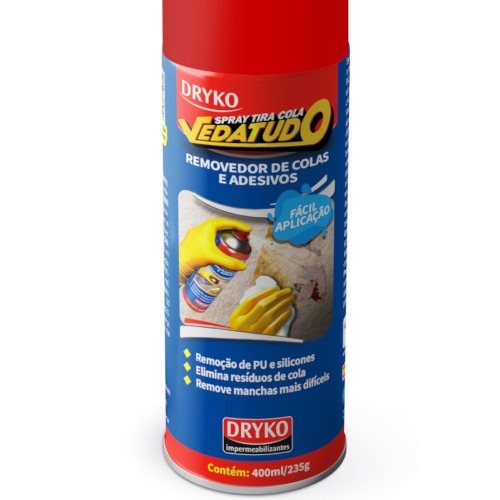 Removedor de etiquetas e colas em spray 400 ml - Vedatudo