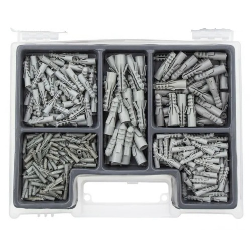 Jogo de brocas bits e buchas com 300 peas 