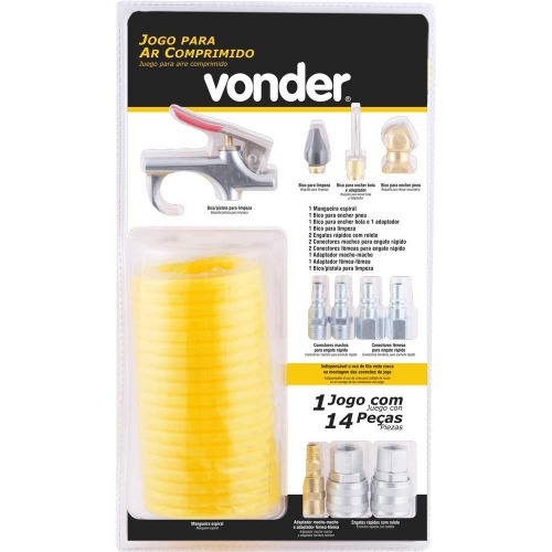Jogo para ar comprimido com 14 peas